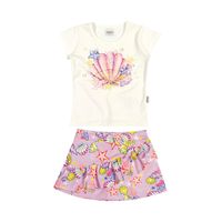 Conjunto Infantil Menina com Estampa Sorvetinho 1/3 - 111101 - Ascona