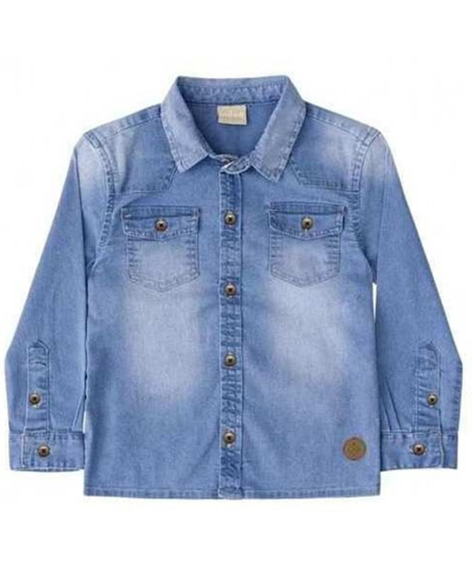 camisa jeans de bebe