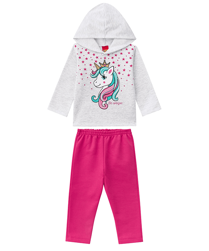 Moletom 2024 unicornio infantil