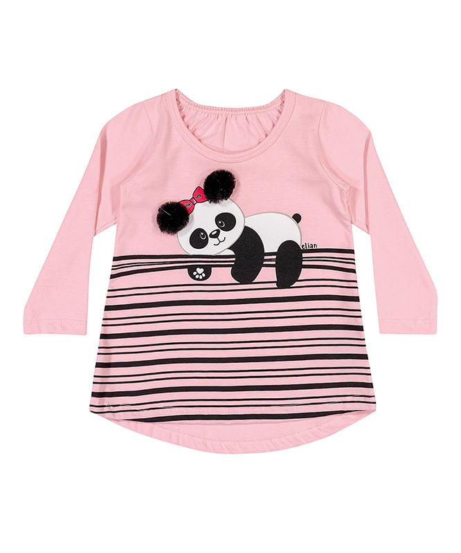 Little Girls' Long-Sleeve T-Shirt, Triple Script Logo