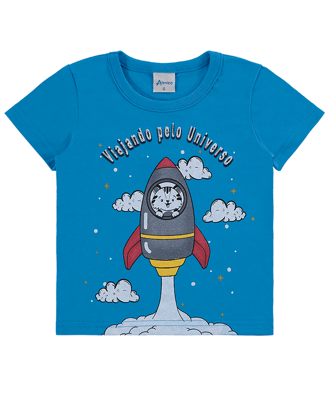 Camiseta Bebê Menino é na Alenice