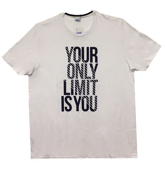 Camiseta Plus Size Masculina Com Estampa Frontal P/XGG