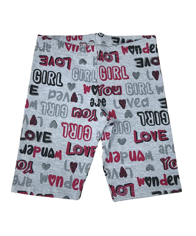 Shorts Da Bad Cat De Moletom Cinza, Comprar Moda Infantil