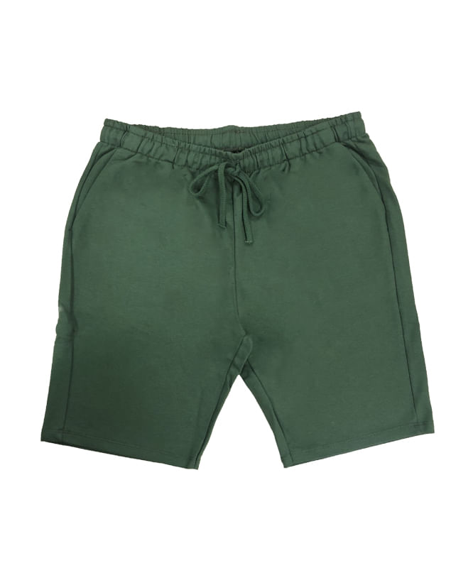 Bermuda Basicamente Masculina com Bolsos Frontais e Amarração P/GG