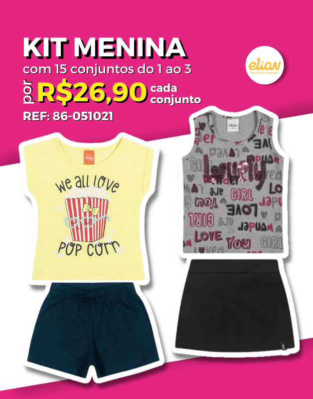Roupas infantil elian deals atacado