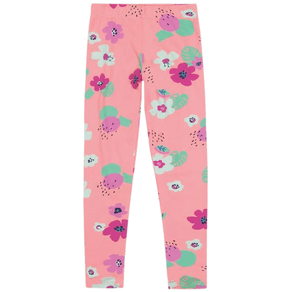 Calça Legging Infantil Cotton Estampada Malwee Kids