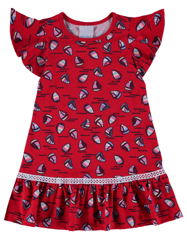 Vestido clearance vermelho malwee