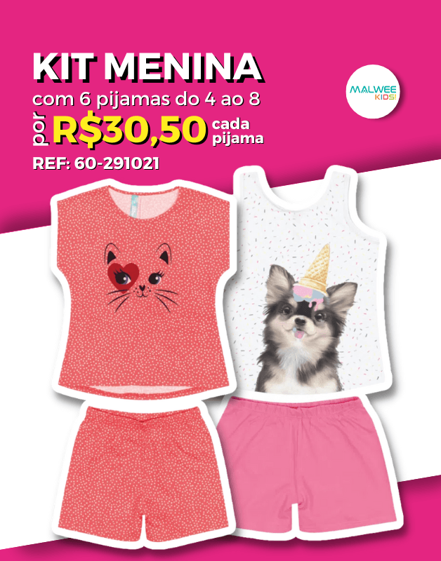 Kit 6 Conjuntos Verão Moda Feminina Juvenil Atacado Revenda em