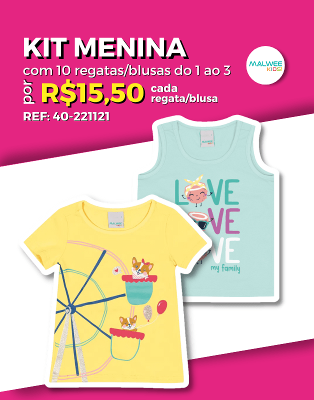 Blusa infantil online feminina atacado