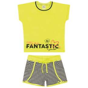 Conjunto Blusa e Short Elian Juvenil Menina Verão Fierce Girl 10/16 -  251481 - Ascona