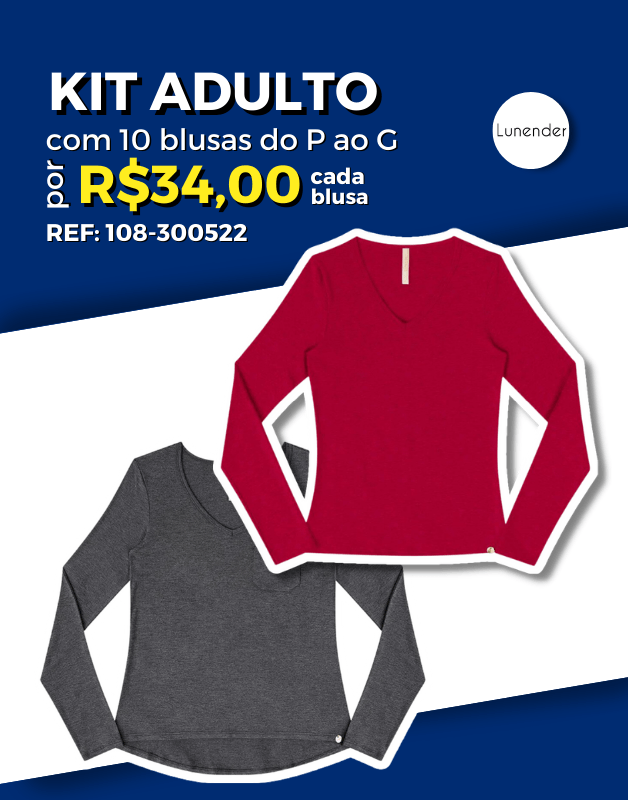 Blusas lunender best sale atacado