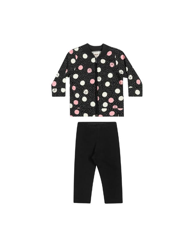 Conjunto Elian Infantil Menina Inverno Com Estampa Frontal 1/3 - 211252 ...
