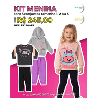 Kit 5 Leggings de Molecotton com Flanela Inverno Atacado Juvenil