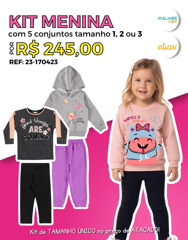 Conjunto inverno infantil atacado 2025