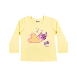 Blusa Alenice Infantil Menina Meia Estação com Estampa Funny Lhama