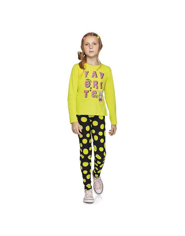 Blusa Alenice Infantil Menina Meia Estação com Estampa Funny Lhama 4/8 -  47170 - Ascona