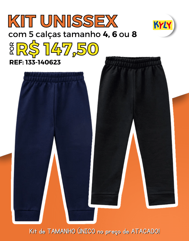 Calça de deals moletom tamanho 4
