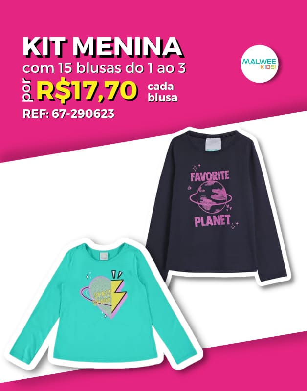 Blusas Juvenil Kit Com 5 Blusinhas Infanto Juvenil Regatinha