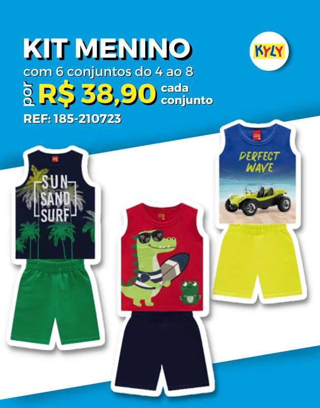 Kit 6 Conjuntos Verão Moda Feminina Juvenil Atacado Revenda em