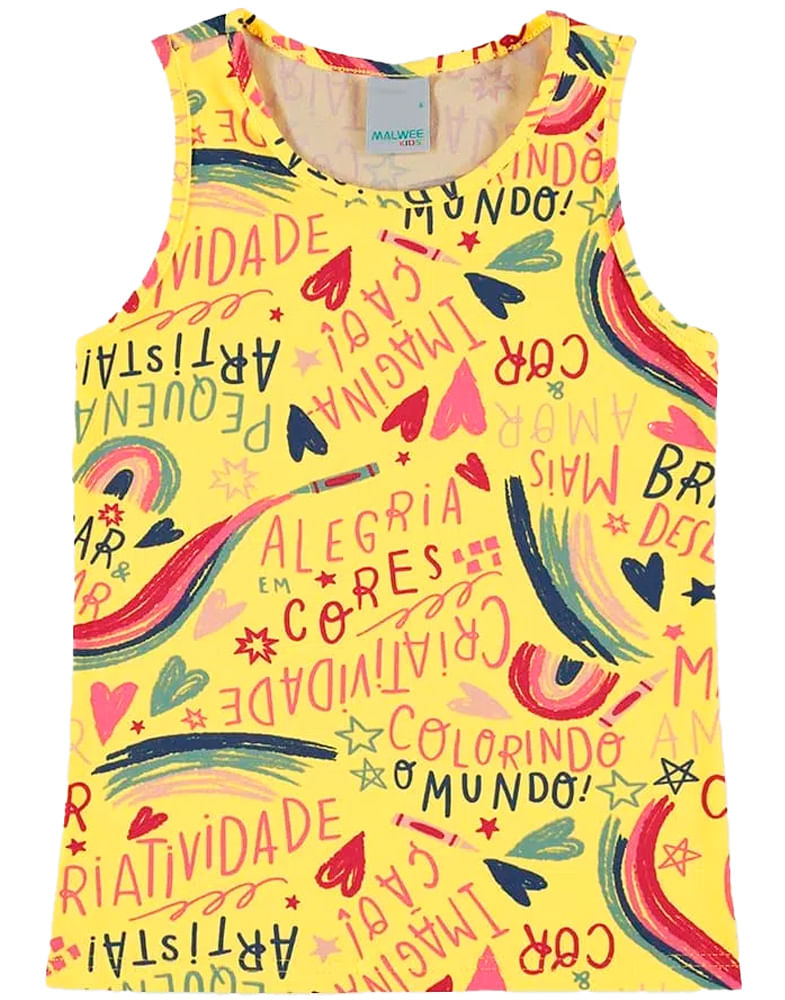 Blusa Malwee Kids Infantil Menina Verão com Estampa Colorida Sortida 1/3 -  1000069718 - Ascona