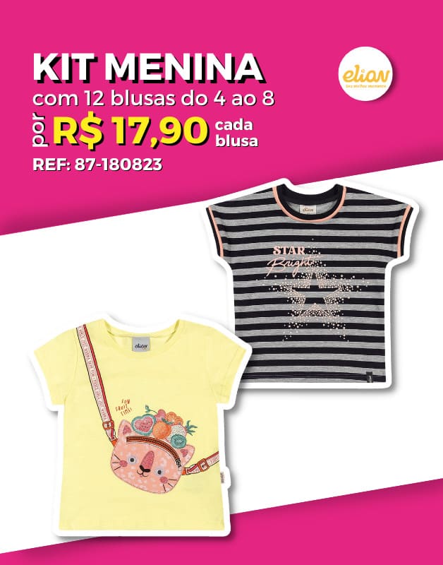 Blusa infantil feminina sales atacado