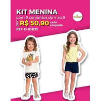 Conjunto Infantil Feminino Casaco + Legging Milon - lojamilon