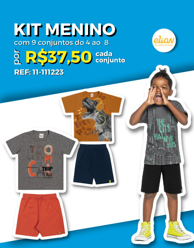 Conjunto 2024 infantil atacado