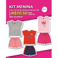 Kit 12 Legging cotton sem Flanela Atacado Revenda Menina Infantil Inverno  Malwee Kids 4/8 - 44-030623 - Ascona