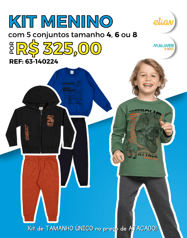 Conjunto de moletom hot sale infantil tamanho 6