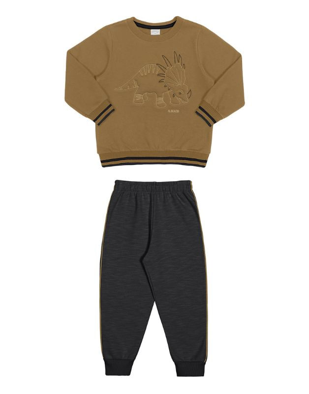 Conjunto Alakazoo Infantil Menino Inverno Estampa Dinossauro 1/3