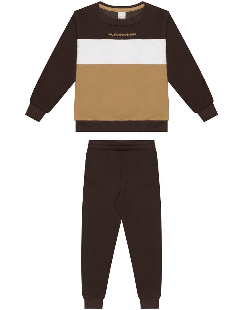Conjunto Alakazoo Juvenil Menino Inverno com Estampa Explorer 12